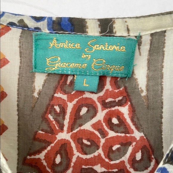 Antica Sartoria by Giacomo Cinque Swim Kaftan Dress Coverup Large - Picture 3 of 14